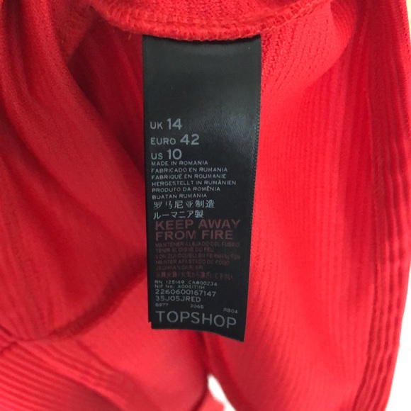 TOPSHOP Fit & Flare Mini Dress with Cutouts - Picture 5 of 5